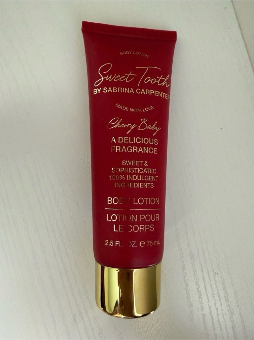 Sweet Tooth by Sabrina Carpenter Cherry Baby Body Lotion safety sealed! NEW!